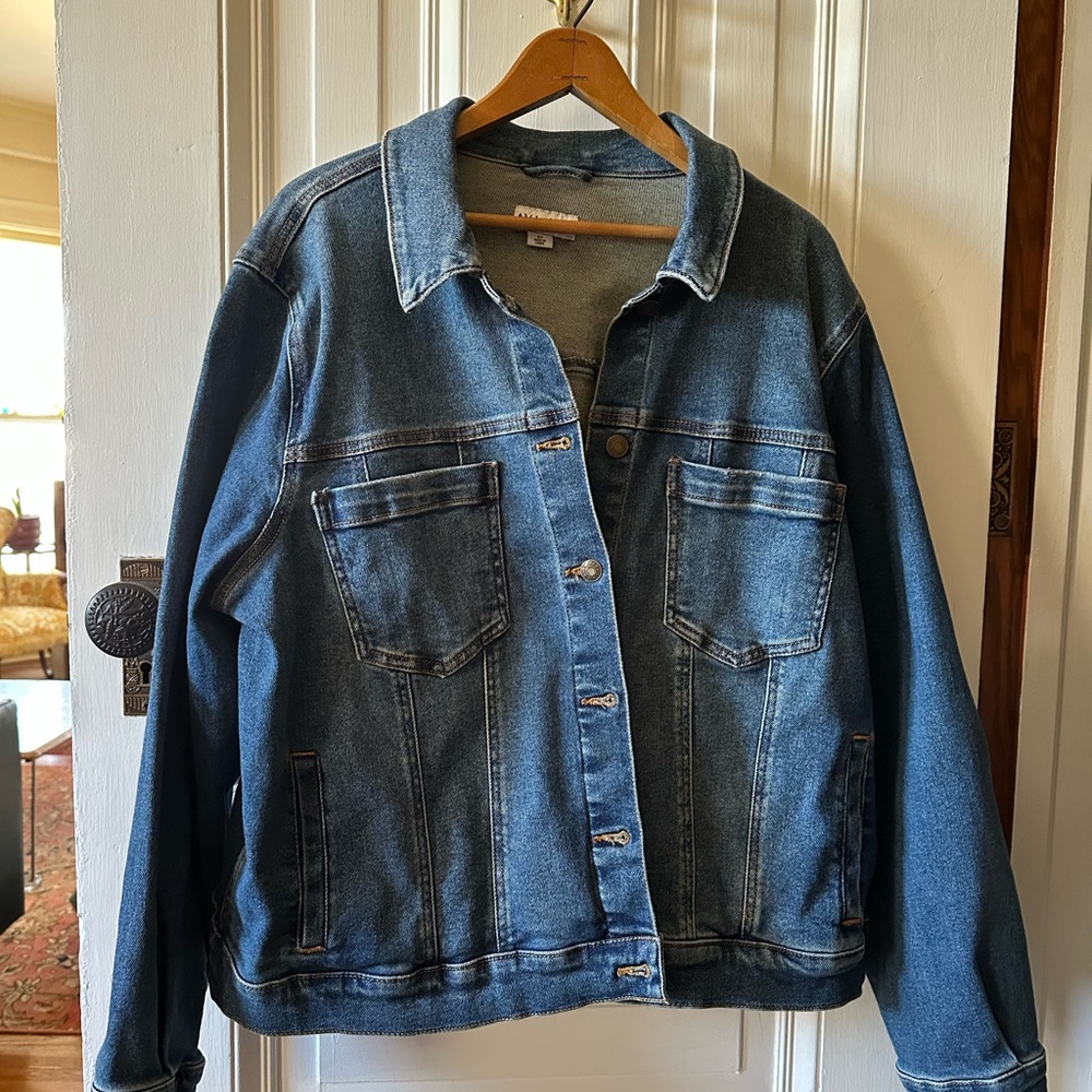 New - Ava & Viv Blue Denim Jacket
